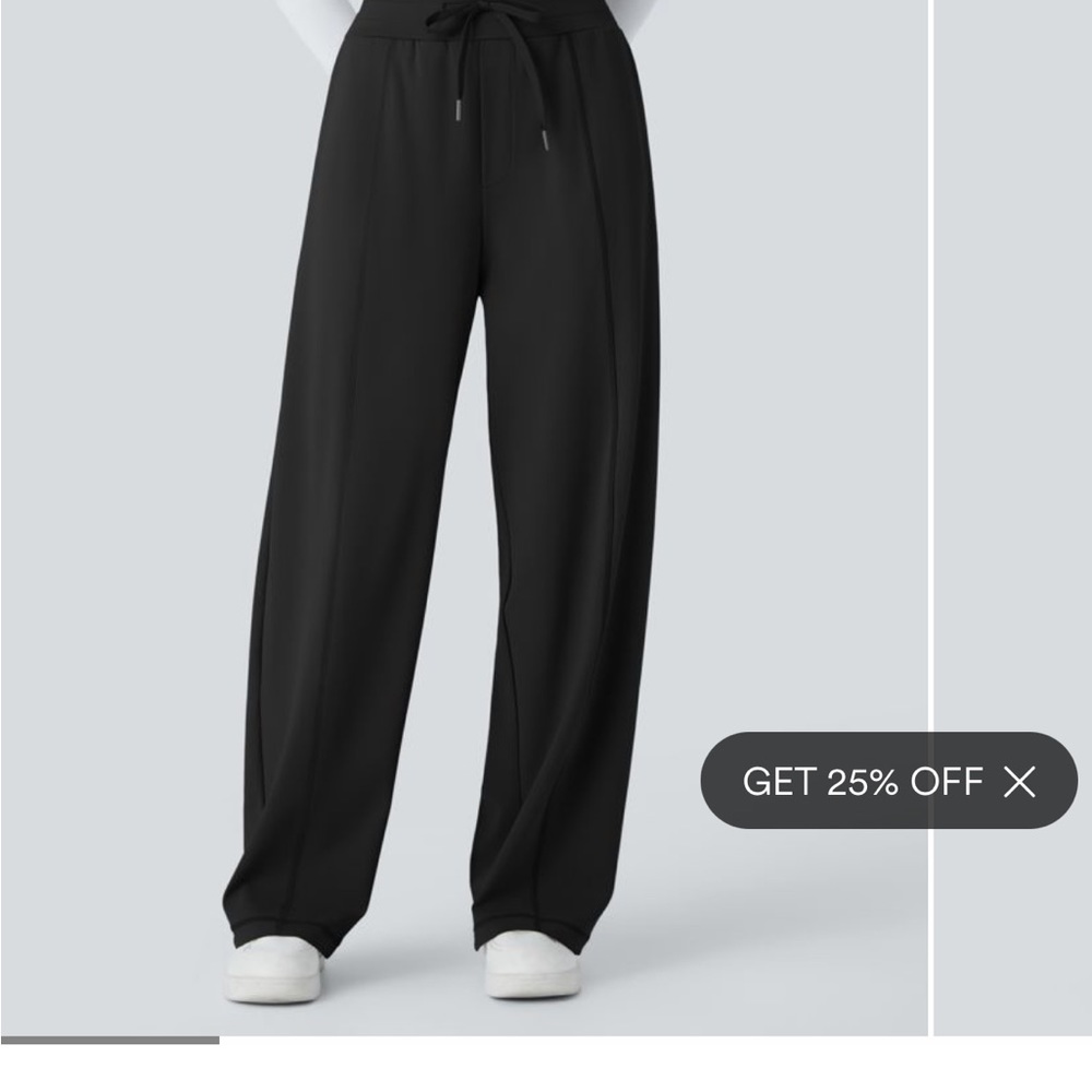 Women's Black Wide-Leg Pants